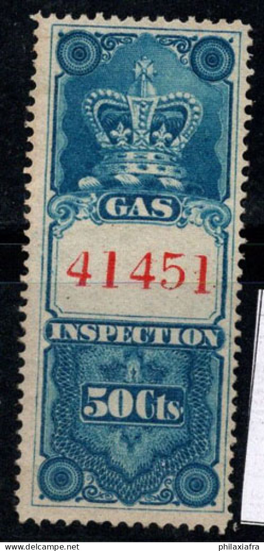 Revenu Canada 1876 Neuf * MH 100% 50c., Van Dam FG10, Inspection Du Gaz - Fiscaux