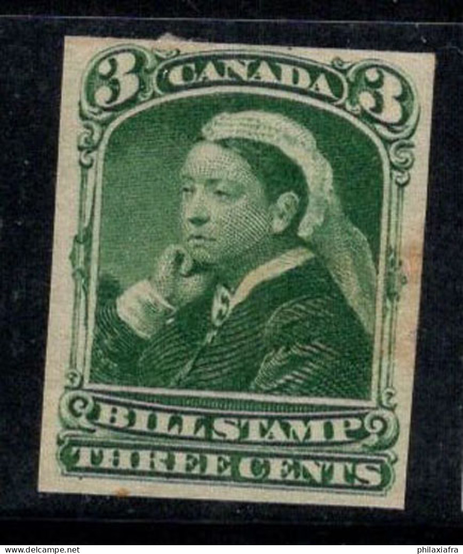 Revenu Canada 1868 Neuf * MH 40% 3 C., Van Dam FB40c, Bill Stamp Non Dentelé - Revenues