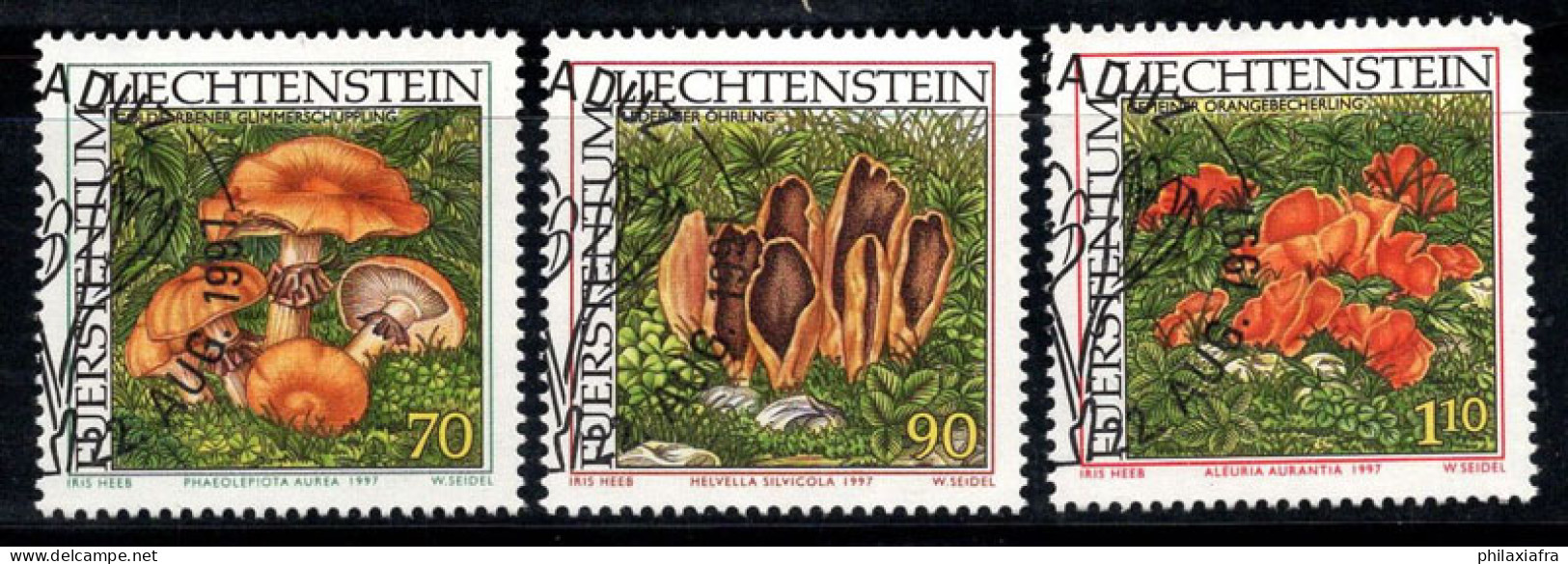 Liechtenstein 1997 Mi. 1152-54 Oblitéré 100% Champignons Rares, 70 (Rp)... - Gebraucht