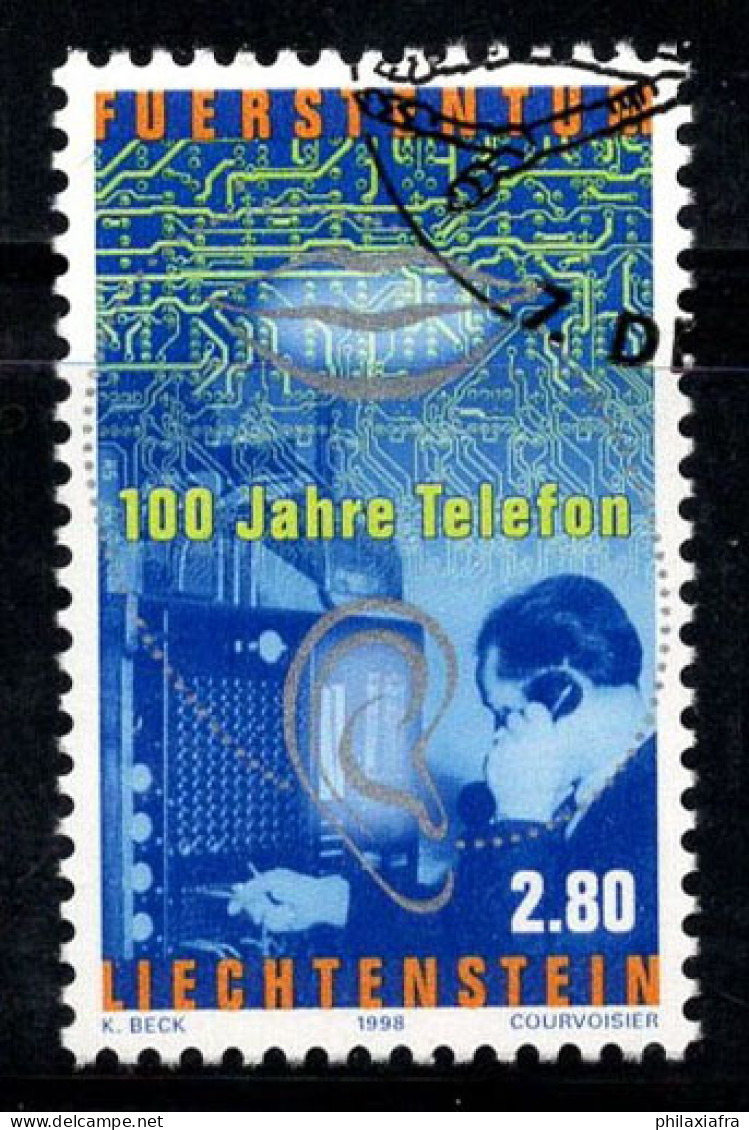 Liechtenstein 1998 Mi. 1189 Oblitéré 100% 2.80 (Fr), Le Téléphone - Gebraucht