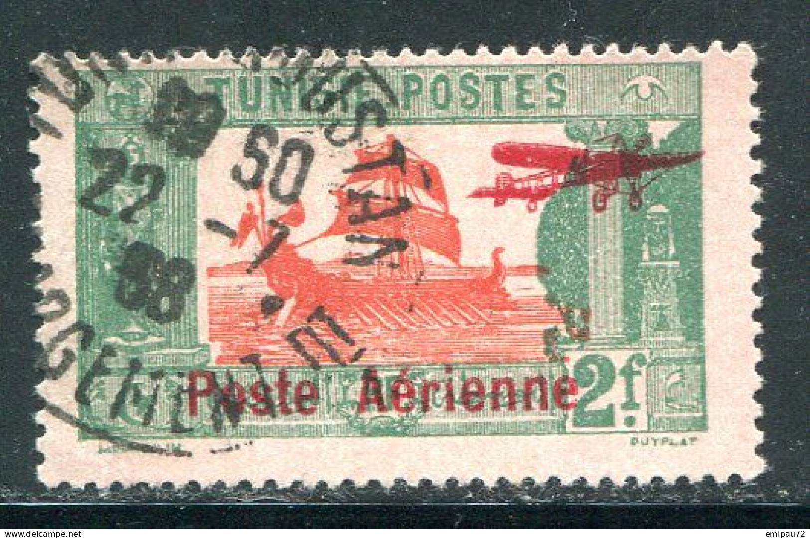 TUNISIE- P.A Y&T N°6- Oblitéré - Airmail
