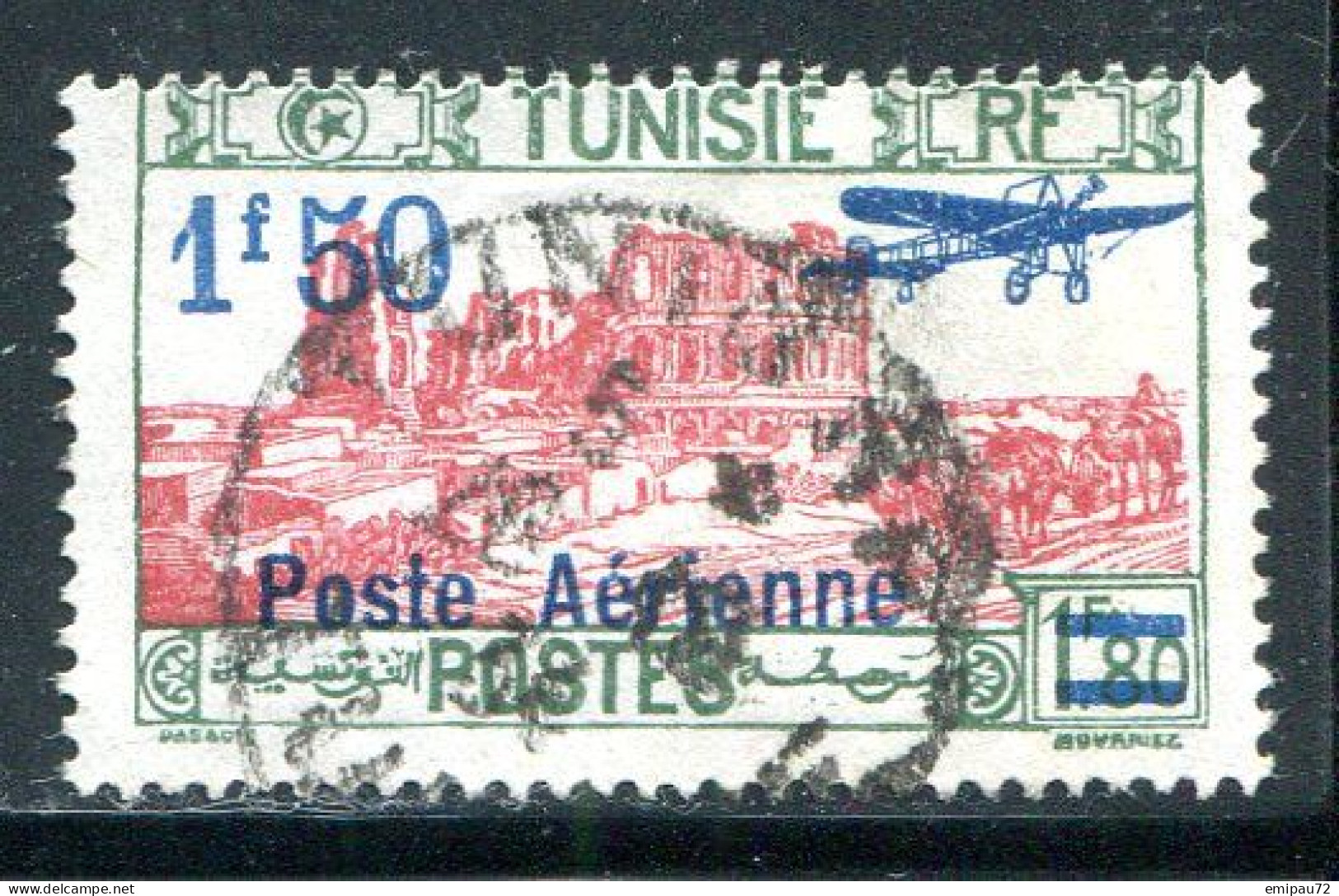 TUNISIE- P.A Y&T N°11- Oblitéré - Airmail