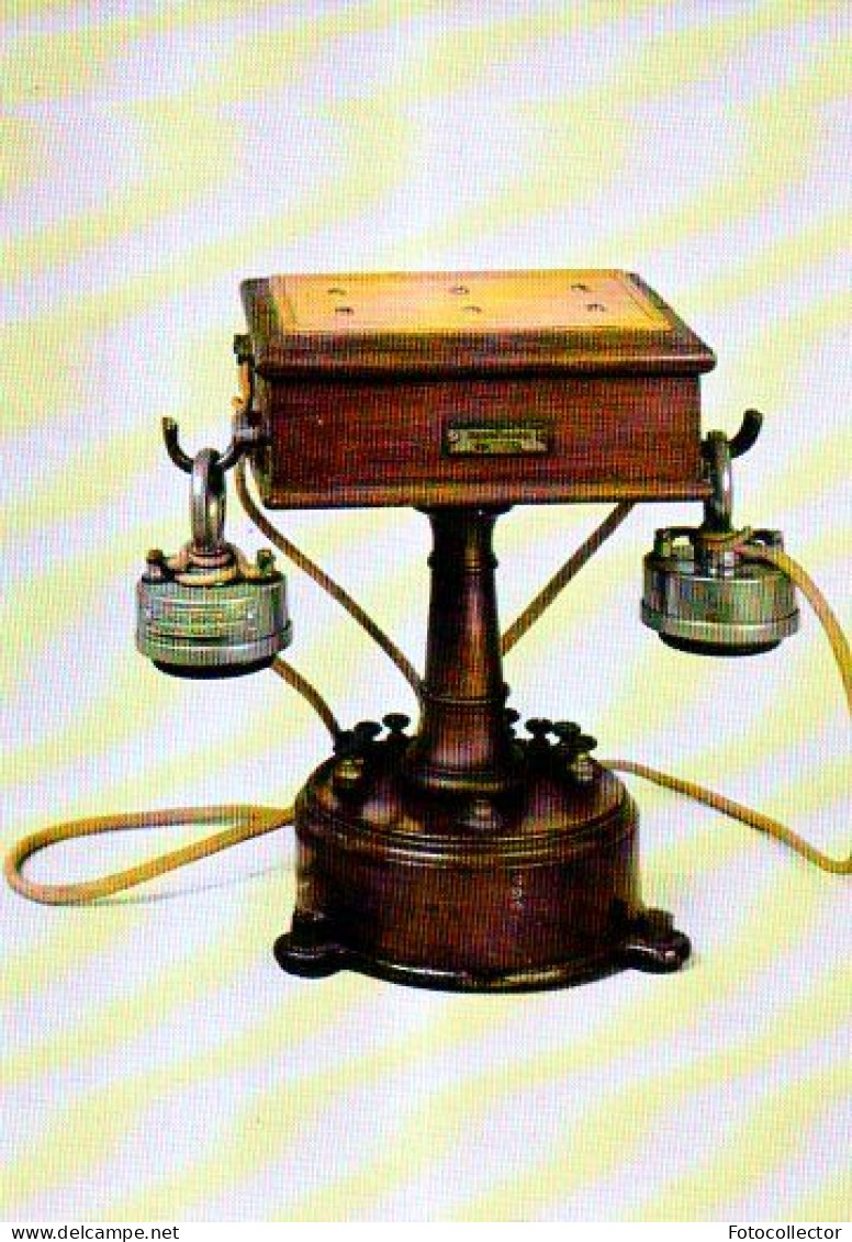 Cpm Collection Historique Des Telecom N°15 : Poste Mobile Mors Abdank 1889 (téléphone) - Telefonía