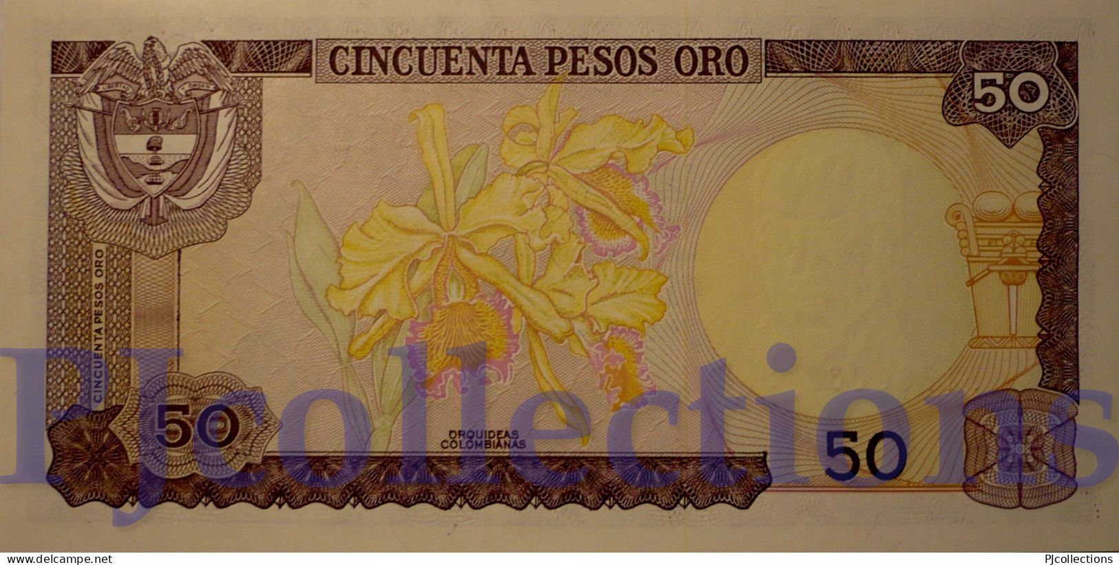 COLOMBIA 50 PESOS ORO 1983 PICK 422b UNC - Colombia