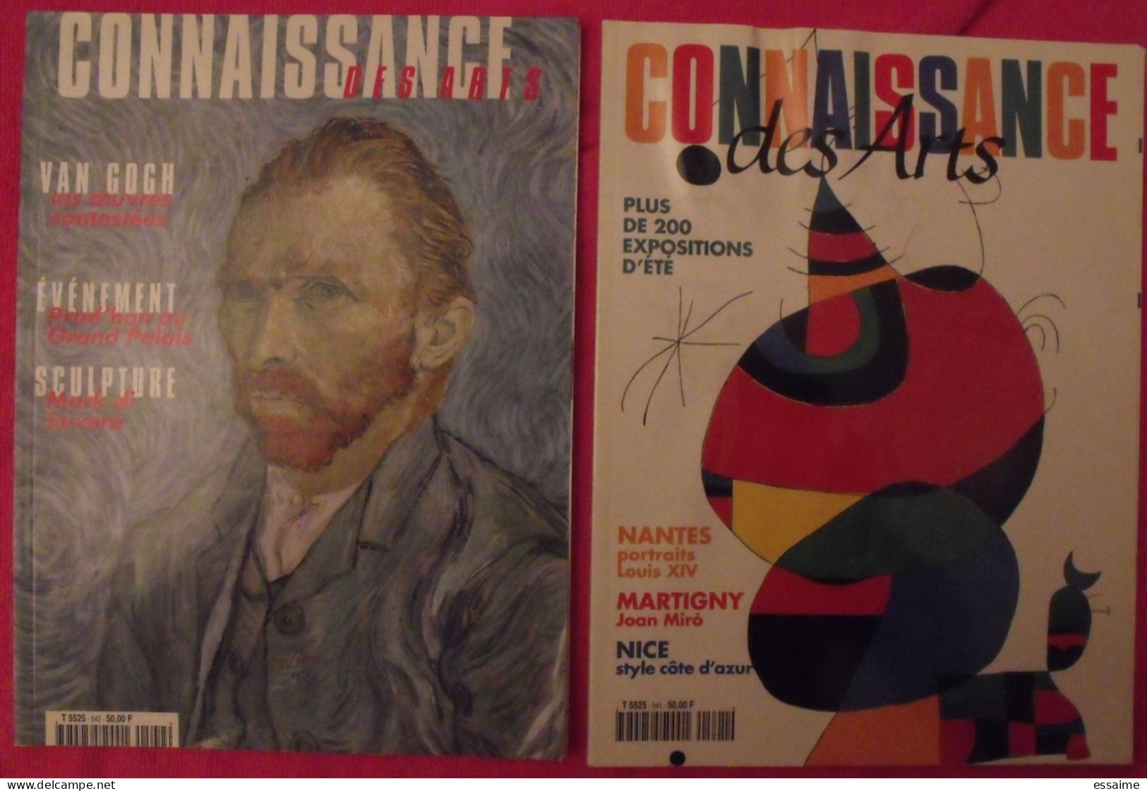 Lot De 10 N° De La Revue Connaissance De Arts 1997-2001. Louvre Arts Premiers César Miro Van Gogh De La Tour Gauguin - Kunst