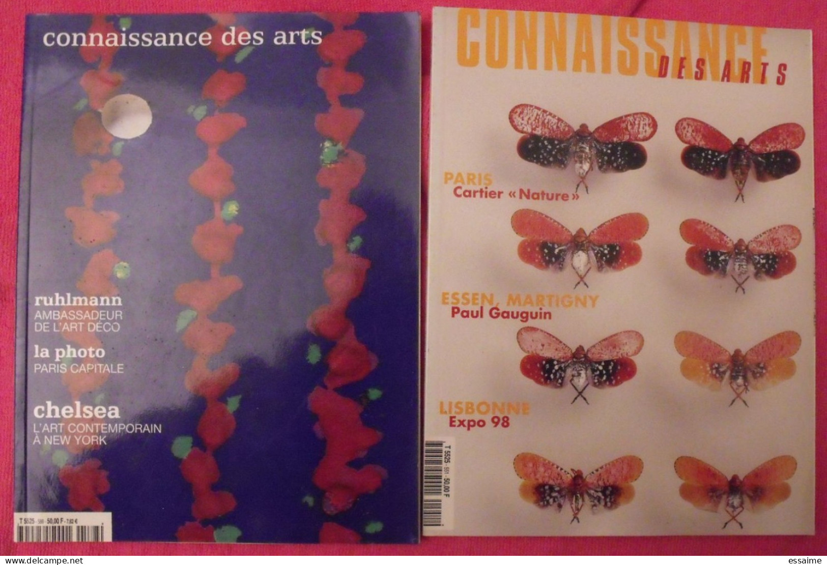 Lot De 10 N° De La Revue Connaissance De Arts 1997-2001. Louvre Arts Premiers César Miro Van Gogh De La Tour Gauguin - Arte