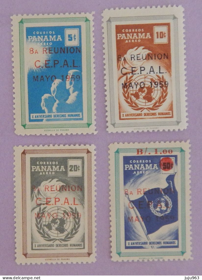 PANAMA YT PA 204/207 NEUFS**MNH  ANNÉE 1959 - Panama