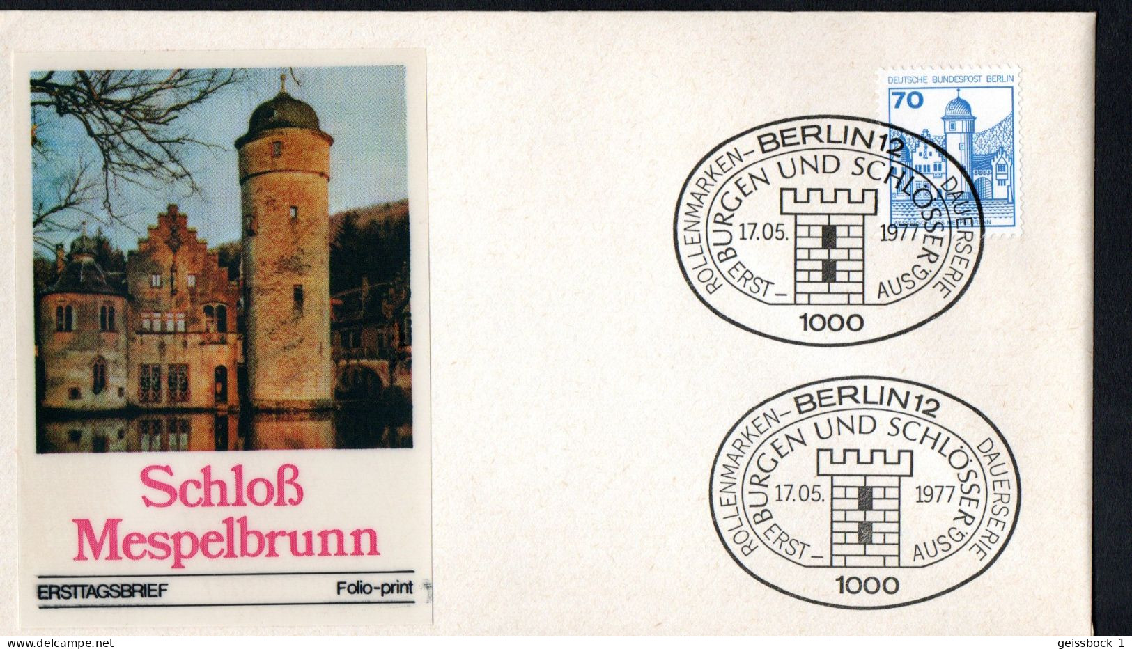 Berlin 1977: Mi.-Nr. 538:  FDC Burgen Und Schlösser       (K002) - 1971-1980