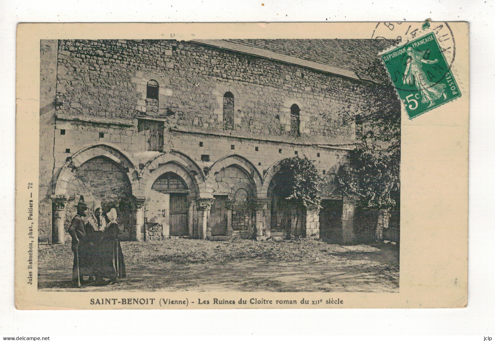 SAINT-BENOIT - Les Ruines Du Cloître Roman Du XIIe Siècle. - Saint Benoit