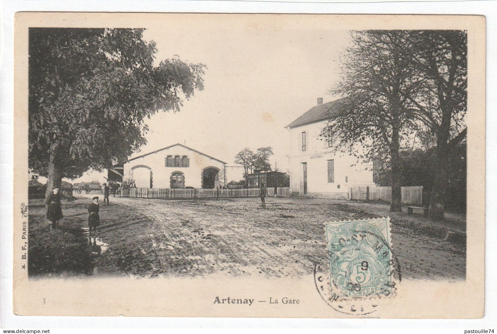 CPA :  14 X 9  -  Artenay  -  La  Gare - Artenay