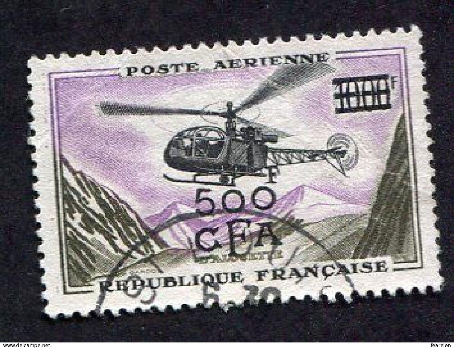 Colonie Française, Réunion, CFA, PA N°57 Oblitéré, Qualité Très Beau - Luchtpost