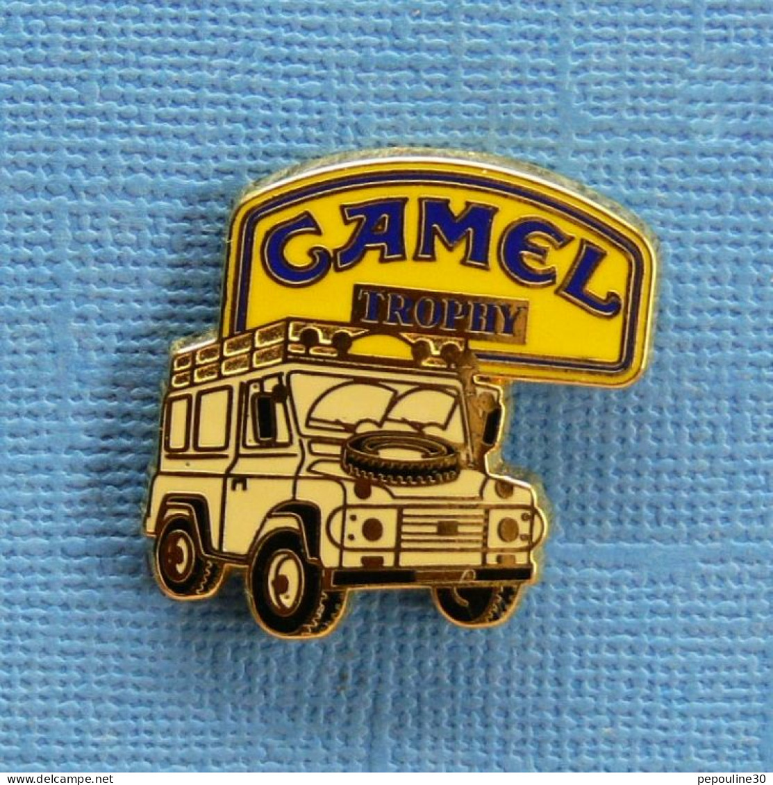 1 PIN'S //  ** RALLYE RAID / CAMEL TROPHY / 4X4 LAND ROVER ** . (A.B Paris) - Rally