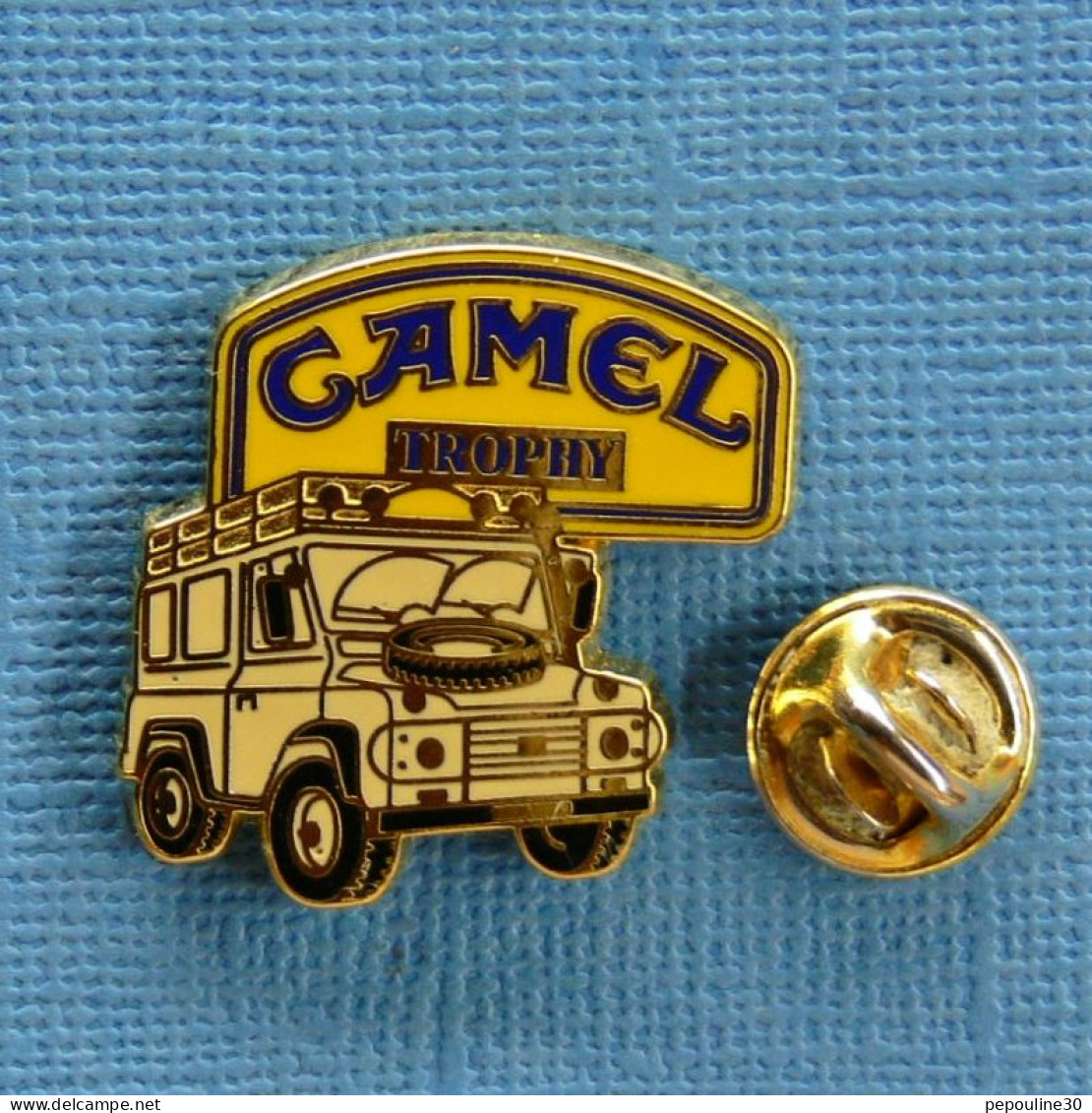 1 PIN'S //  ** RALLYE RAID / CAMEL TROPHY / 4X4 LAND ROVER ** . (A.B Paris) - Rallye