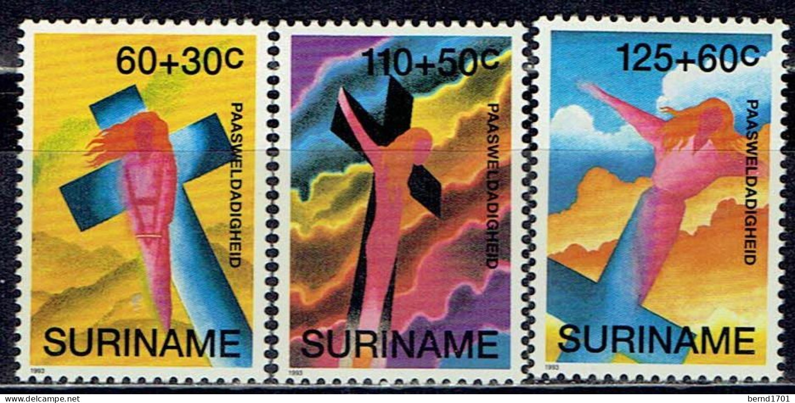 Surinam - Mi-Nr 1435/1437 Ungebraucht / MNH ** (U611) - Easter