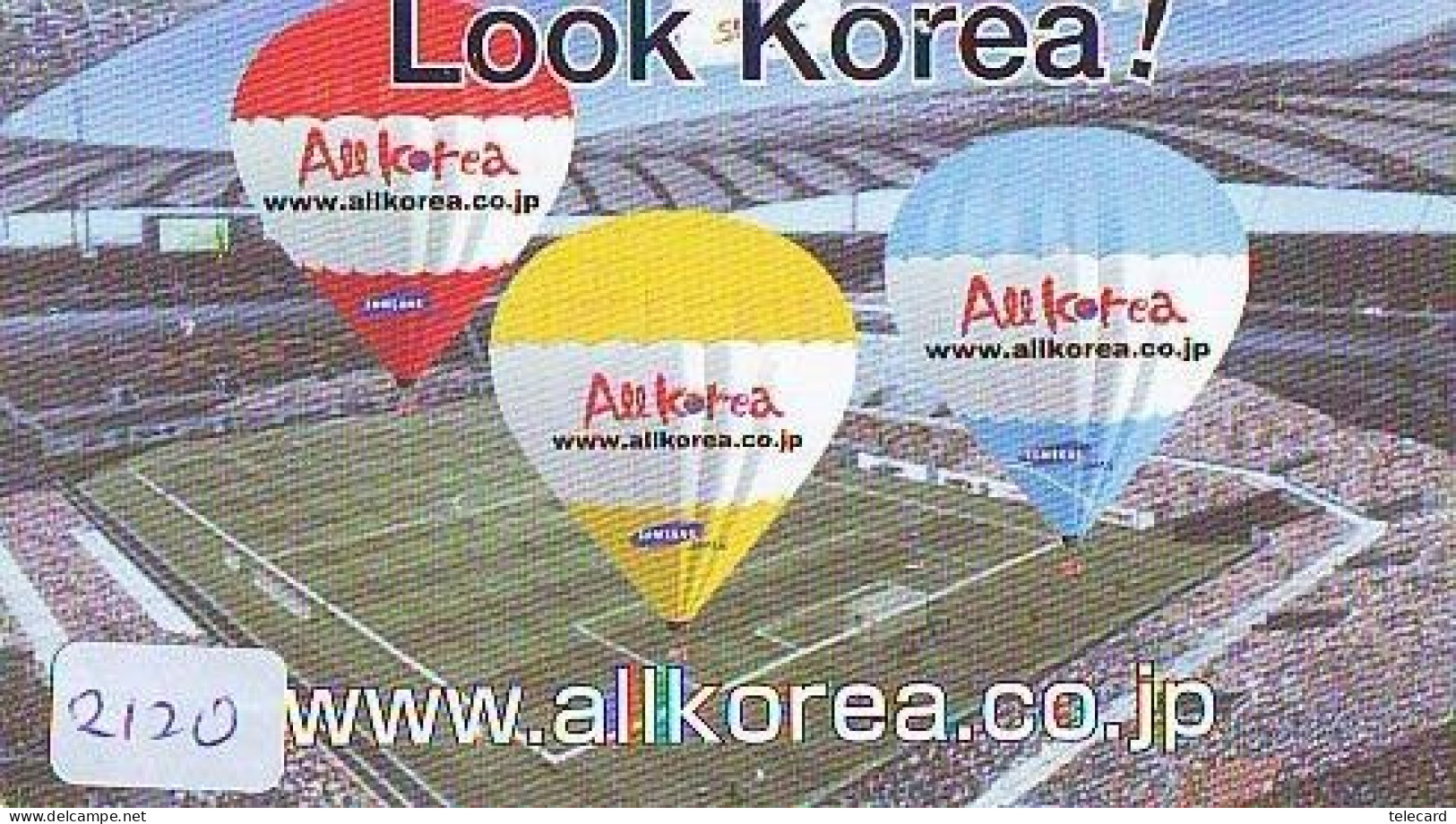 Carte Prepayee JAPON * (2120) BALLON * MONTGOLFIERE - Hot Air Balloon * Aerostato * Heißluft Prepaid CARD JAPAN - - Sport