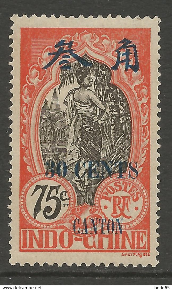 CANTON N° 79 Gom Coloniale NEUF* TRACE DE CHARNIERE / Hinge / MH - Nuevos