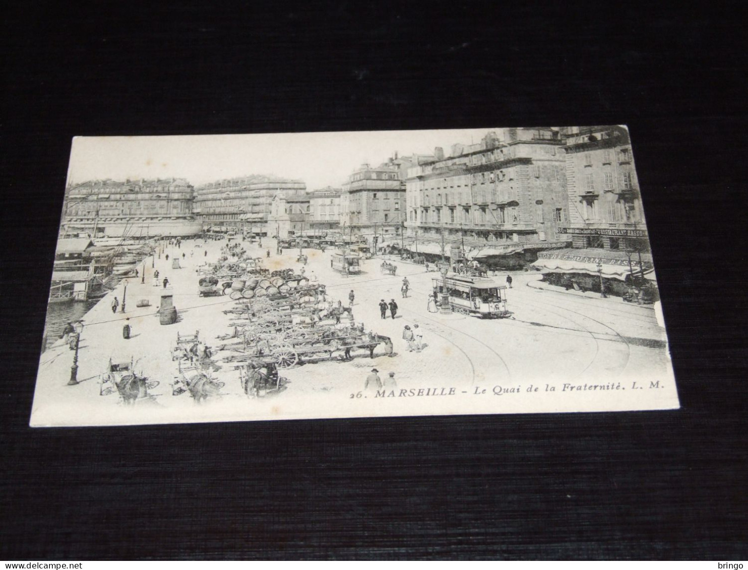 67060-      FRANCE, MARSEILLE, LE QUAI DE LA FRATERNITE / Trein / Zug / Train / Tren / TRAM / STRASSENBAHN - 1908 - Ohne Zuordnung