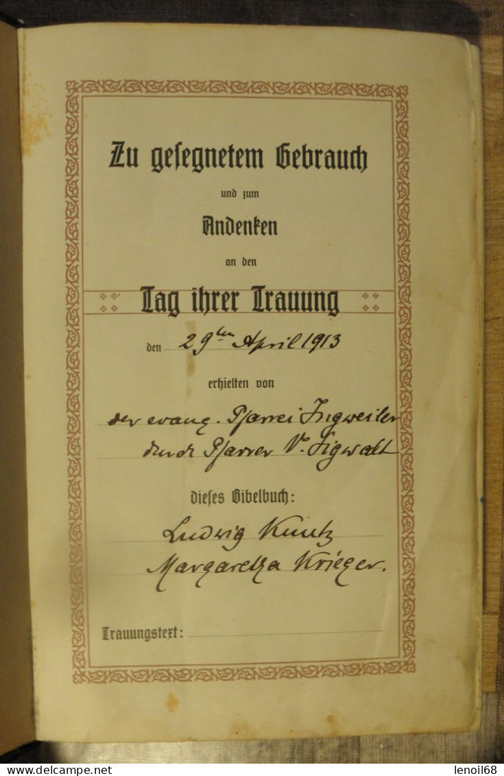 Die Bibel Oder Die Ganze Heilige Schrift Martin Luthers Stuttgart 1912 - Cristianesimo