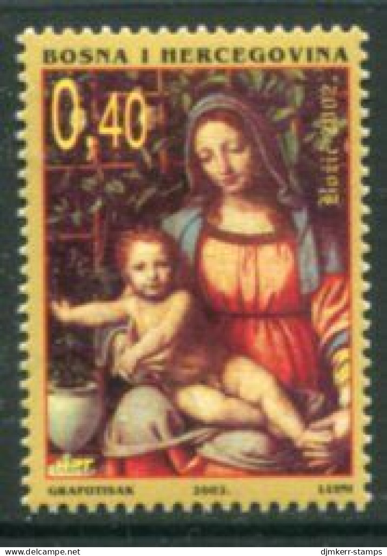 BOSNIA HERCEGOVINA (CROAT) 2002 Christmas  MNH / **.  Michel 102 - Bosnie-Herzegovine