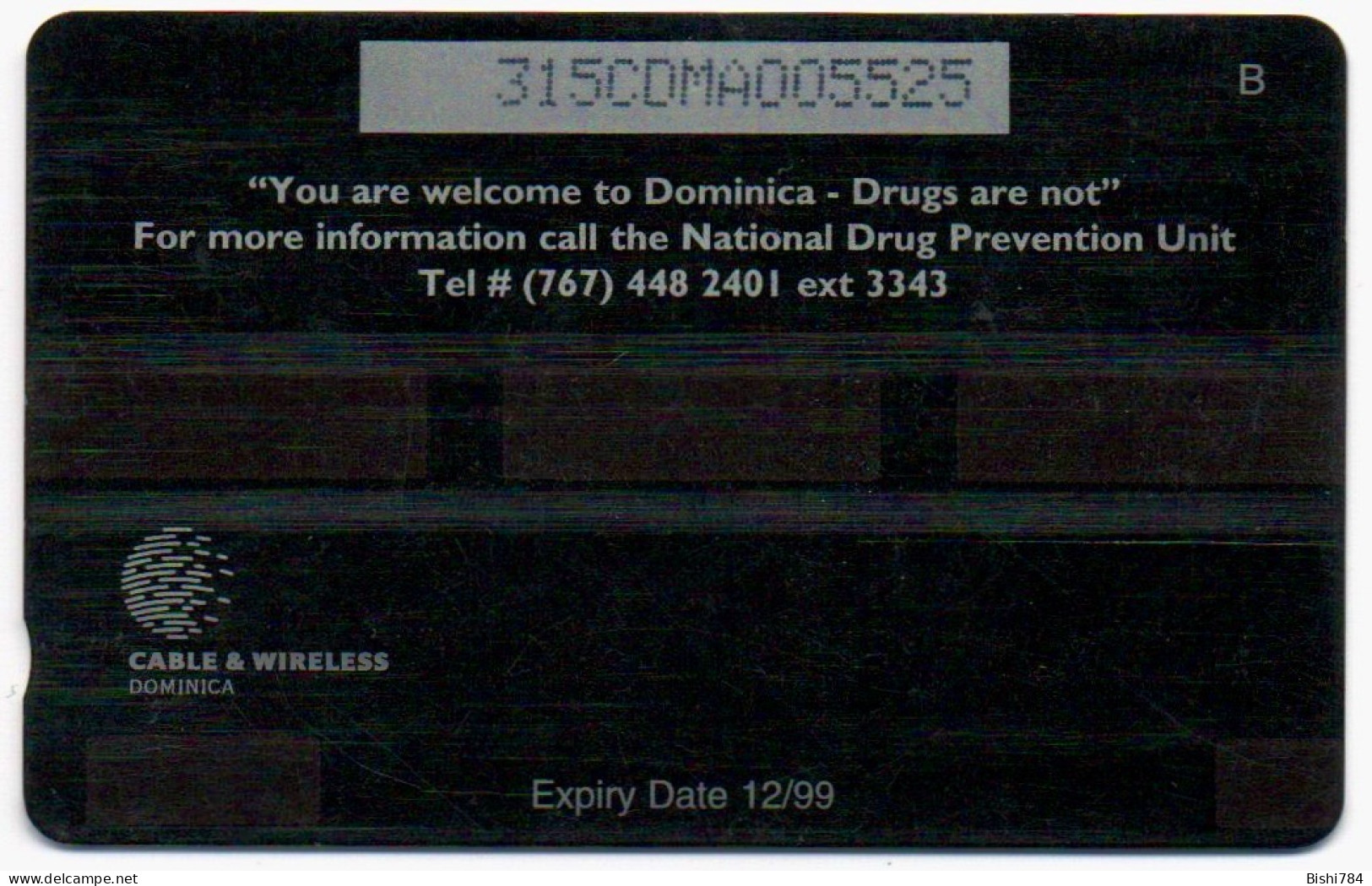 Dominica - Be Alert, Drugs Hurt - 315CDMA - Dominique