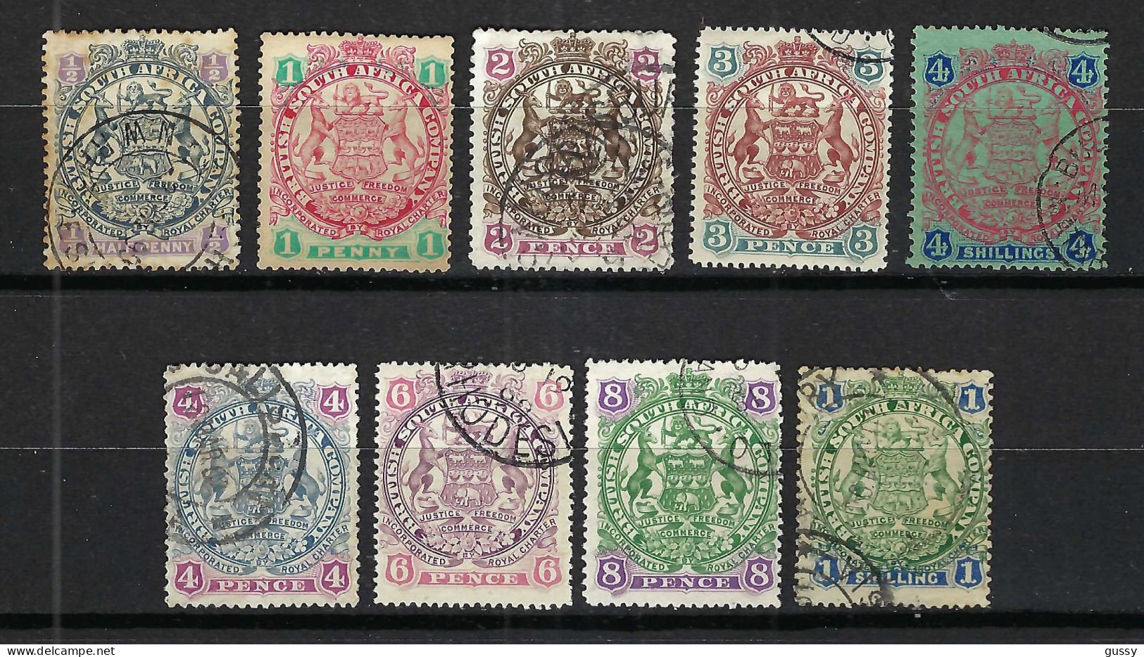 AFRIQUE Du SUD (Compagnie De L') Ca. 1896: TP Obl. - Used Stamps