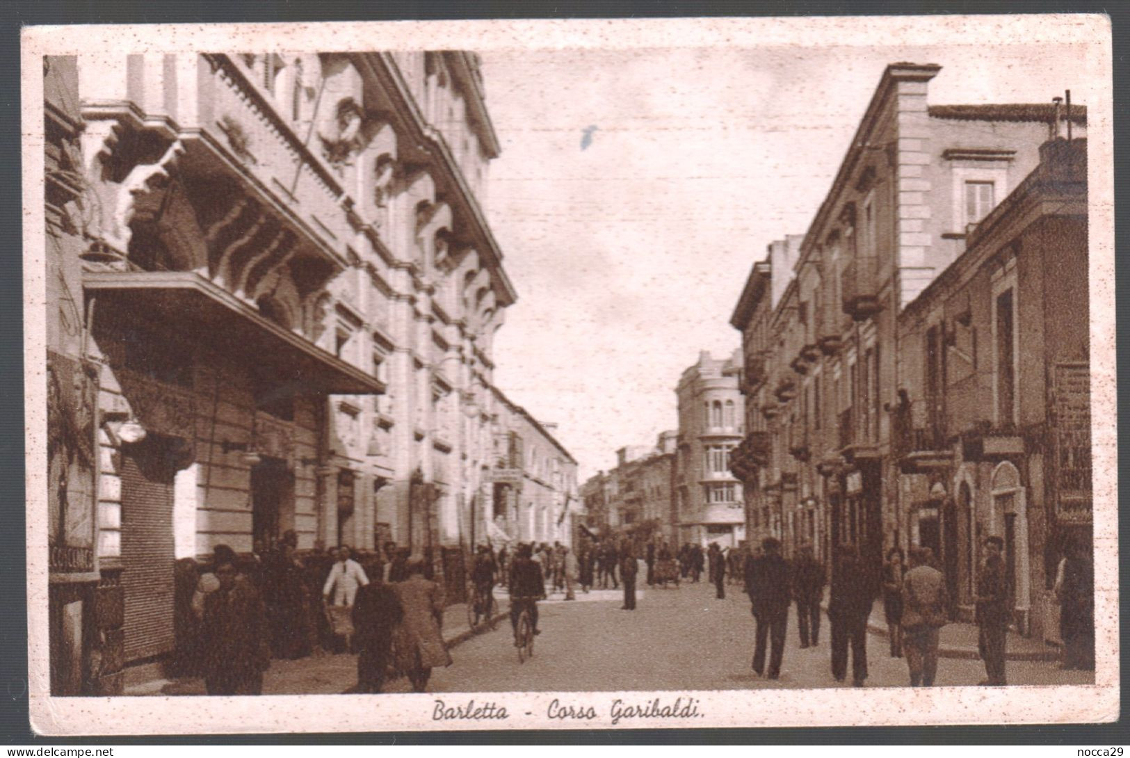 BARLETTA - ANNI 30 - CORSO GARIBALDI - MOLTO ANIMATA - Barletta