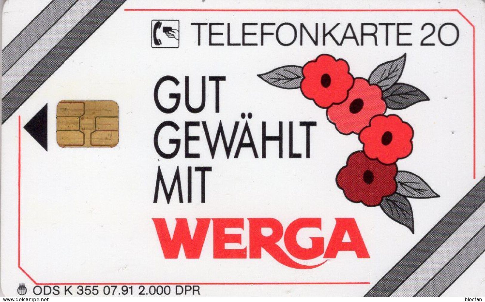 WERGA-Tool TK K355/1991 O 50€ Sortiment Neu Und Bewährtes Für Den Schönen Garten Gut Gewählt TC Flora Phonecard Germany - Fleurs