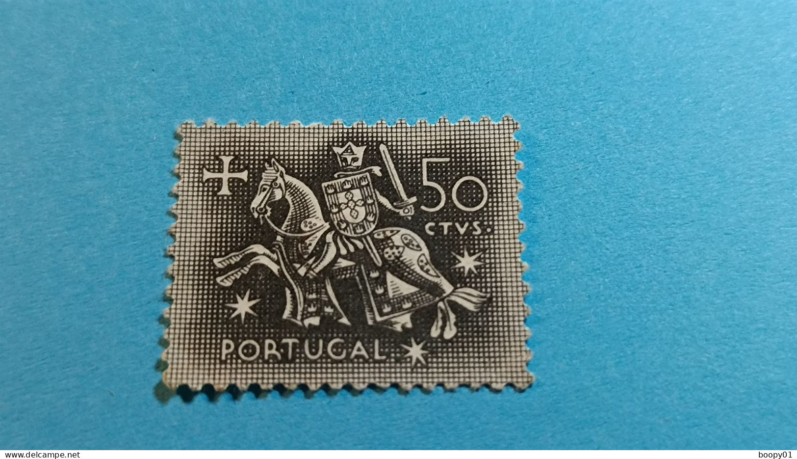 PORTUGAL - Timbre 1953 : Sceau équestre De Denis 1er De Portugal (Dinis Ou Diniz) - 50 C - Neufs