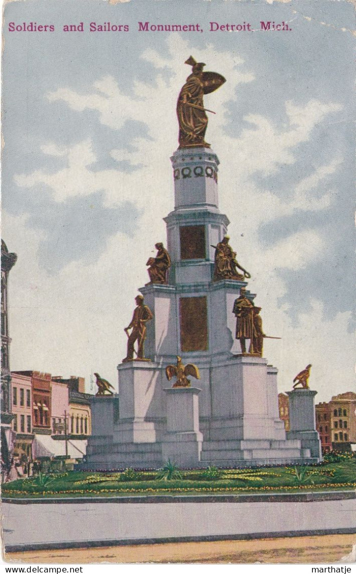 181B - Soldiers And Sailors Monument, Detroit, Mich. - 1911 ! - Detroit