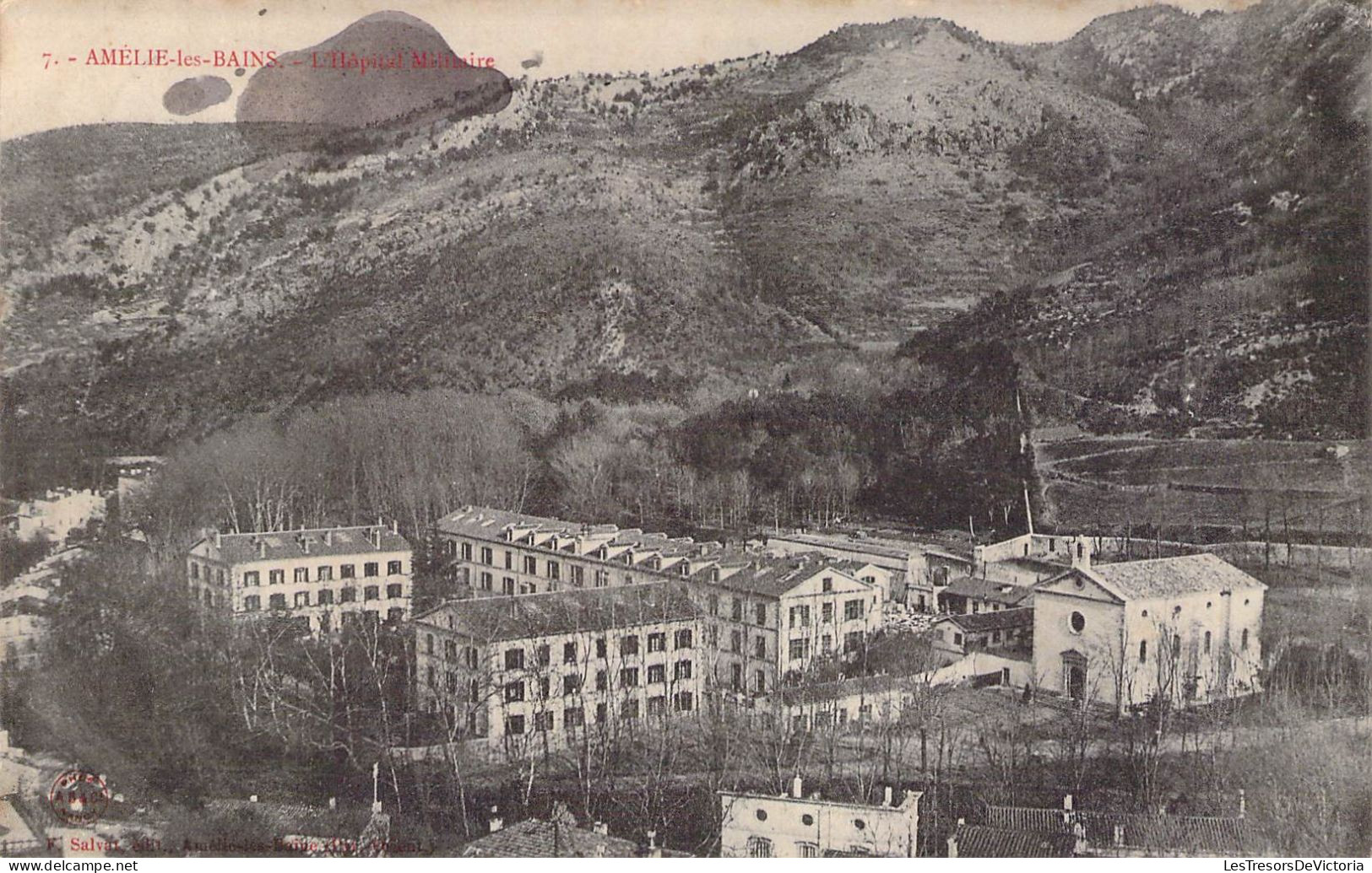 France - Environs D'Amélie Les Bains - L'hôpital Militaire - Vue Panoramique - Oblitéré 1905 -  Carte Postale Ancienne - Amélie-les-Bains-Palalda