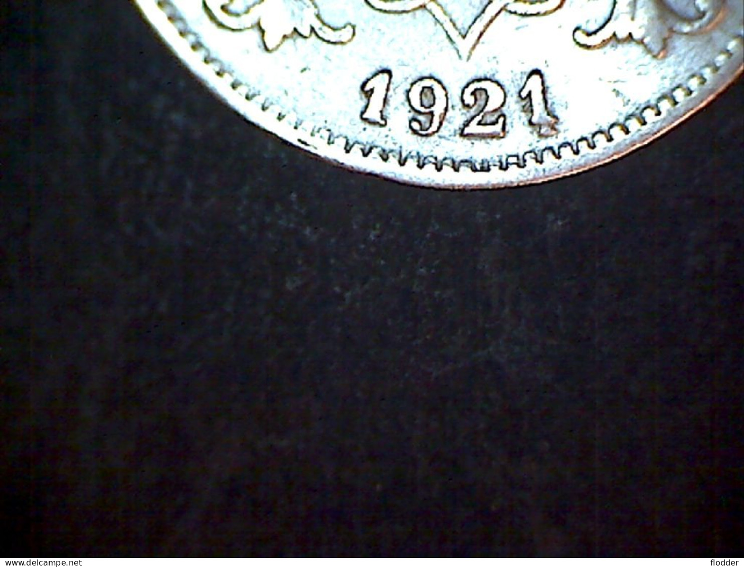 10 Centimes 1921/ 1 , Overslag, DUBBELE 1, ZELDZAAM !! - 10 Centimes