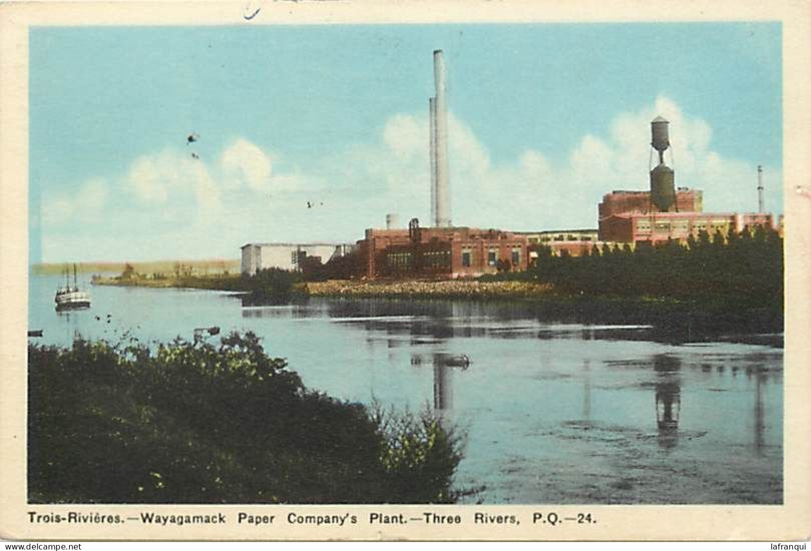 Pays Div-ref DD879- Canada -trois Rivieres -wayagamack Paper Cie Plant -three Rivers -/a Circulé En 1957 - - Trois-Rivières