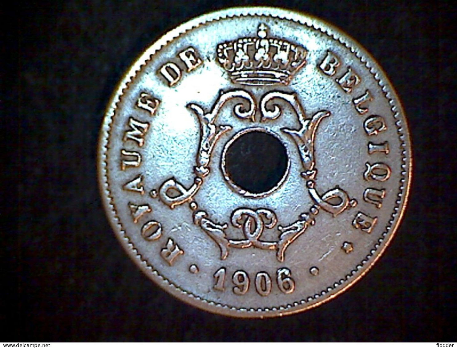 10 Centimes 1906, DUBBELE 6, Kleine Asverdraaiing - 10 Cents