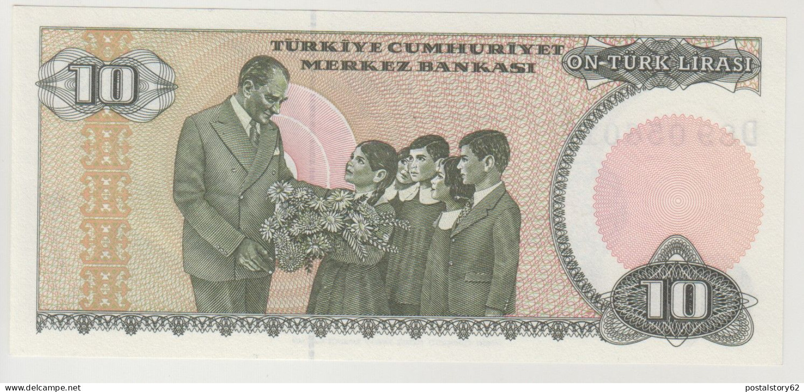 Turchia, Banconota 10 Lire Turche ( Turk Lirasi) . Banconota 1970 FDS/UNC - Turquie