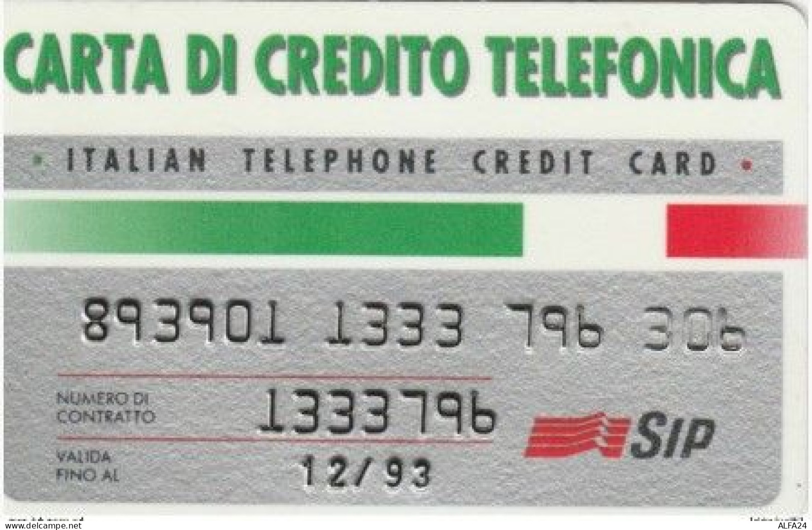 CARTA CREDITO TELEFONICA SIP 12/93 (MF2393 - Special Uses