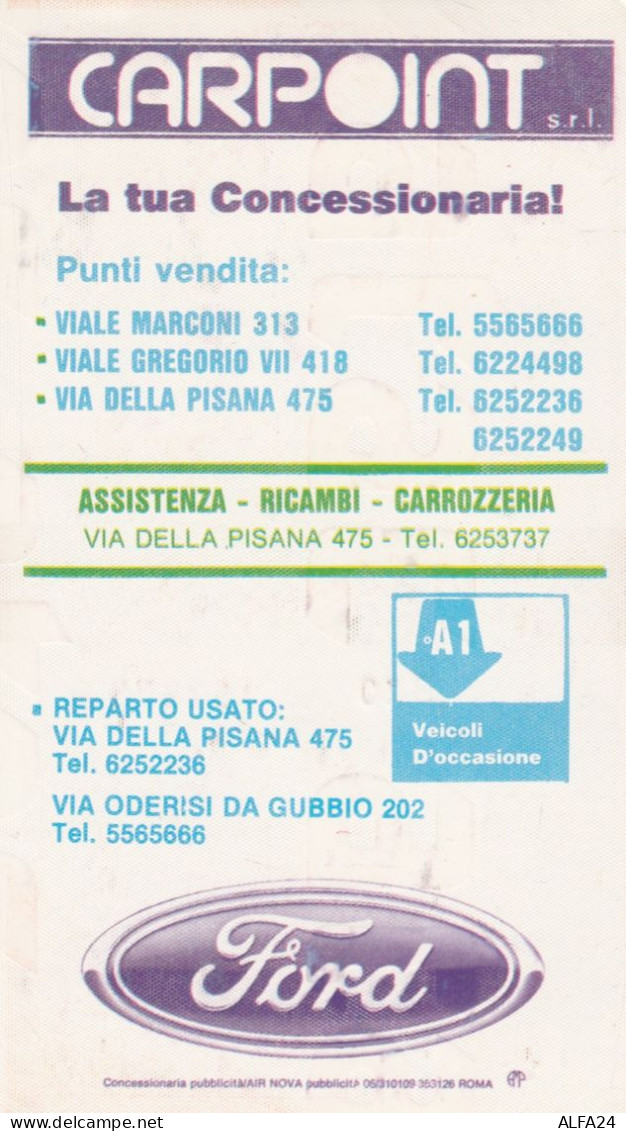 ABBONAMENTO MENSILE BUS ATAC ROMA OTTOBRE 1985 (MF527 - Europe