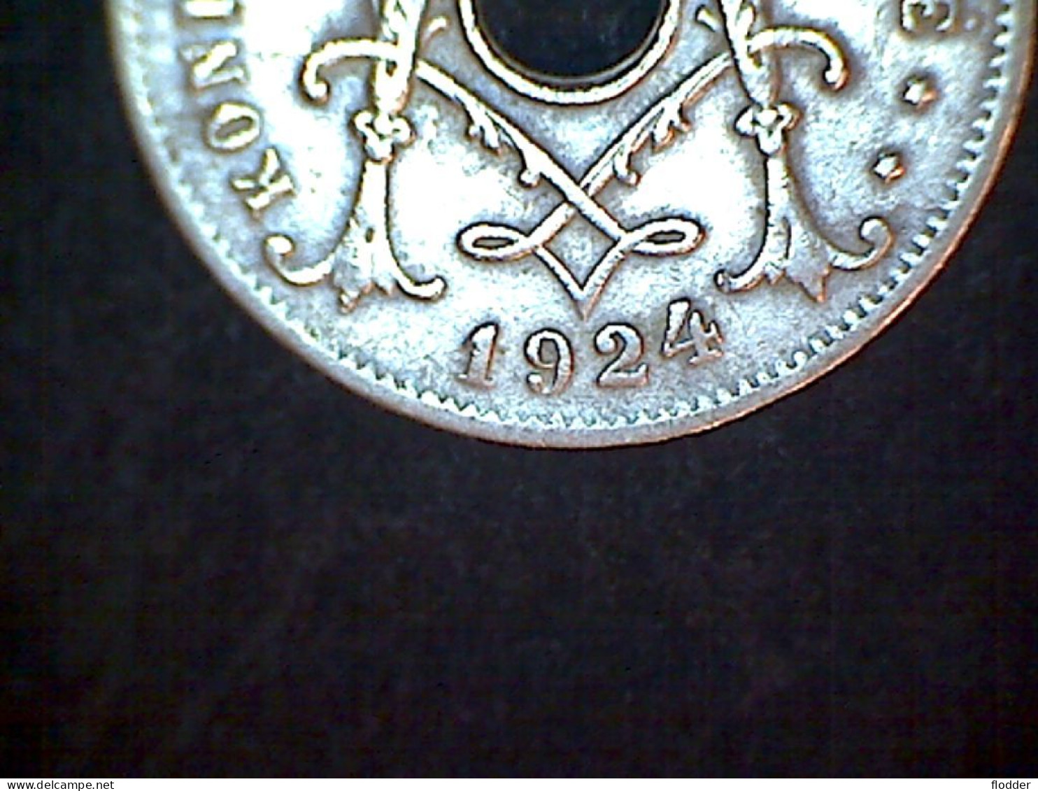 5 Centiemen 1924, 4 Staat Hoger - 5 Cents