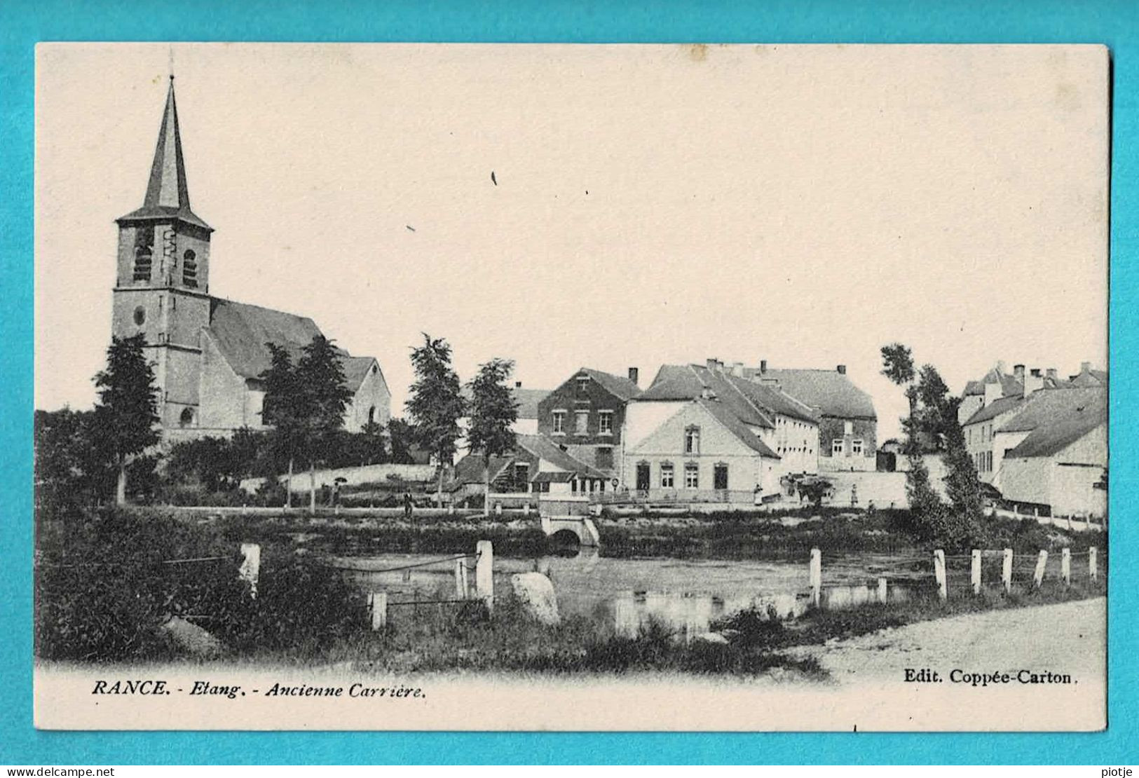 * Sivry Rance (Hainaut - La Wallonie) * (Edit Coppée Carton) étang, Ancienne Carrière, église, Kerk, Old, TOP, Rare - Sivry-Rance