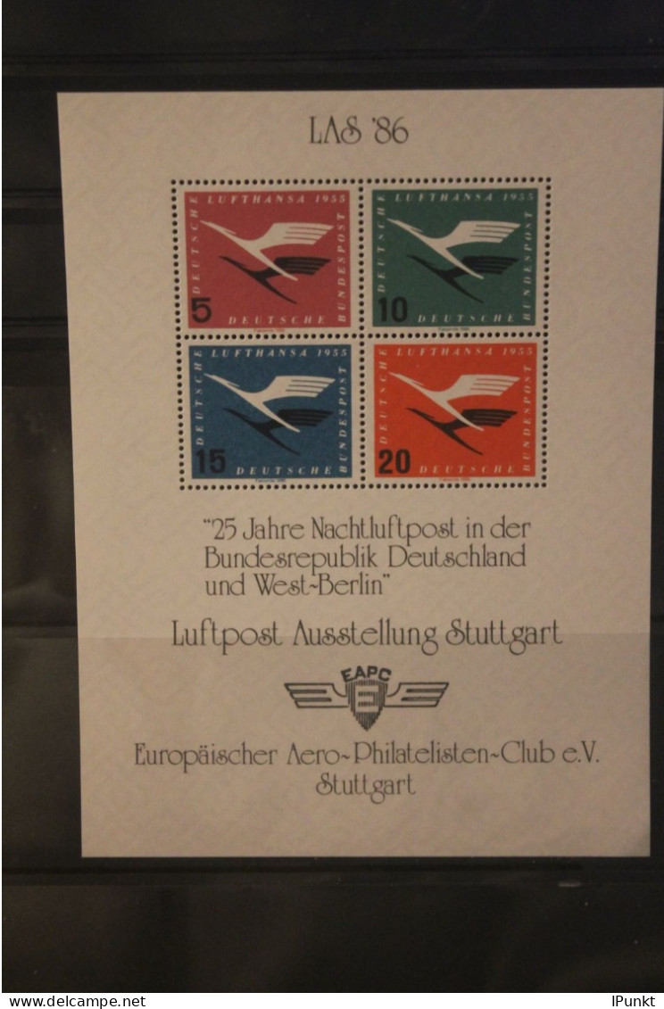 VIGNETTE; Deutschland 1986; Nachtluftpost-LAS '86; MiNr. 205-208;Europäische Aero-Philatelisten - Erinnophilie