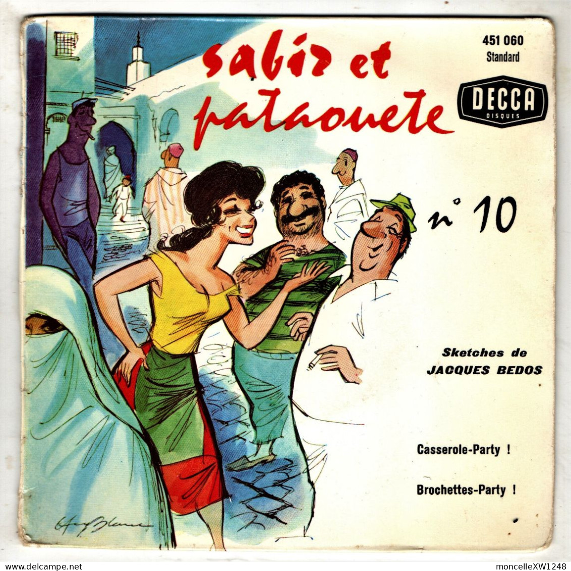 Jacques Bedos - 45 T EP Sabir Et Pataouète N°10 (1961) - Humor, Cabaret