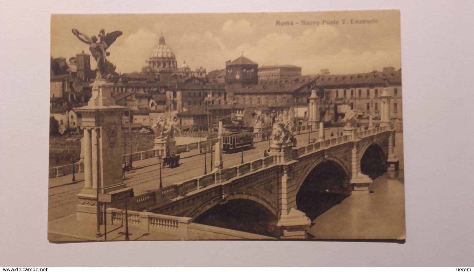 LAZIO ROMA CITTÀ NUOVO PONTE V.EMANUELE Formato Piccolo Non Viaggiata Anni 10/20 Condizioni Buone - Bruggen