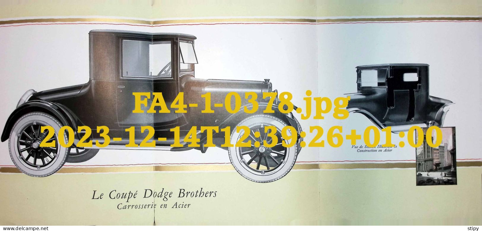 375 Automobile Dodge Brothers, Bruxelles, Catalogue - Automobilismo