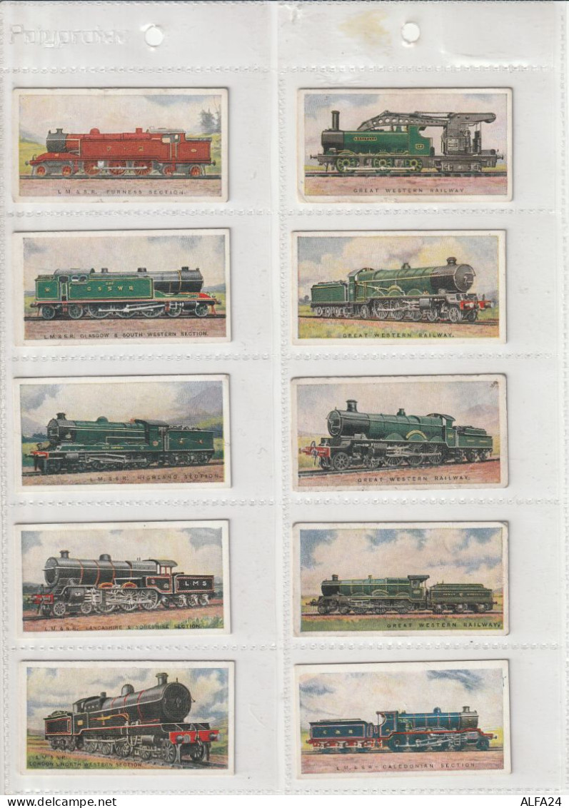 SERIE COMPLETE 50 CARTES CIGARETTES WILLS - TRENI (KX568 - Variétés Et Curiosités