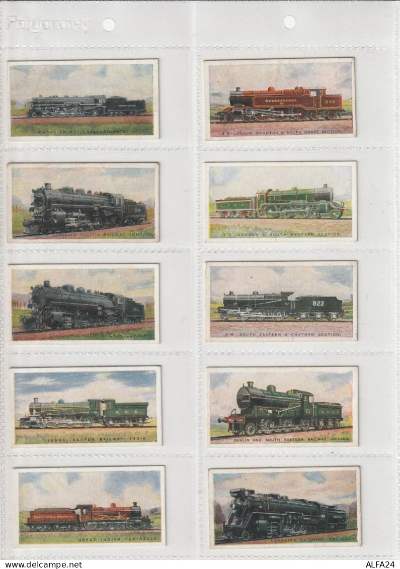 SERIE COMPLETE 50 CARTES CIGARETTES WILLS - TRENI (KX568 - Abarten Und Kuriositäten