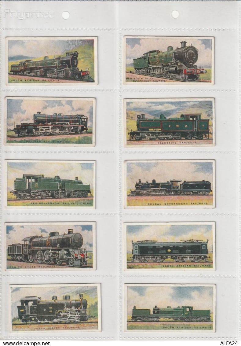 SERIE COMPLETE 50 CARTES CIGARETTES WILLS - TRENI (KX568 - Variétés Et Curiosités