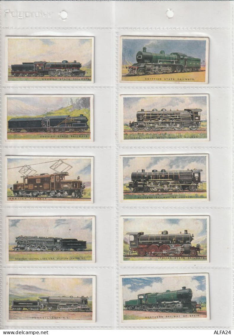 SERIE COMPLETE 50 CARTES CIGARETTES WILLS - TRENI (KX568 - Abarten Und Kuriositäten