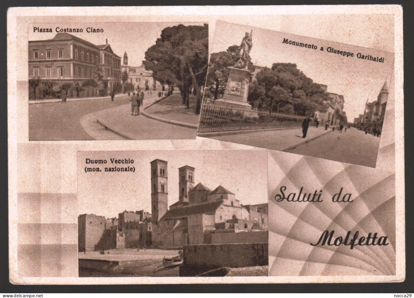 MOLFETTA - BARI - 1943 - SALUTI CON 3 VEDUTINE - Molfetta