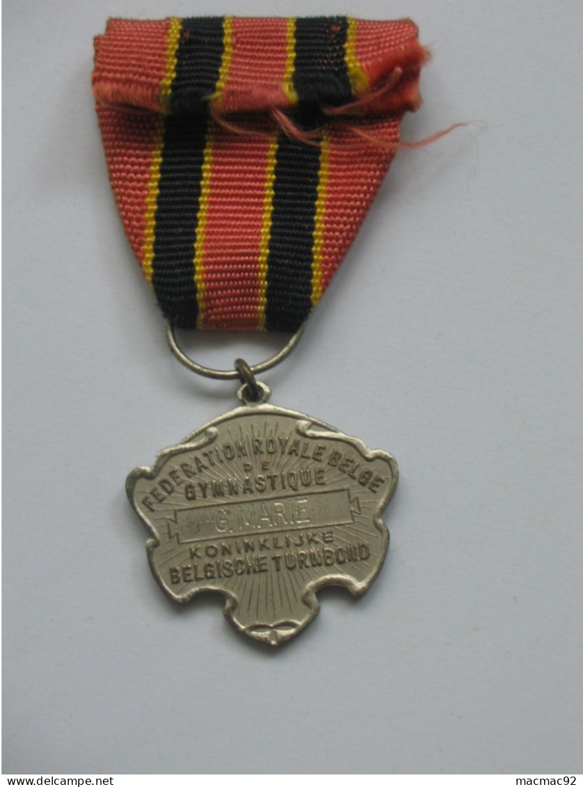 Médaille - Décoration - Fédération Royale Belge De Gymnastique    ***** EN ACHAT IMMEDIAT **** - Gymnastik