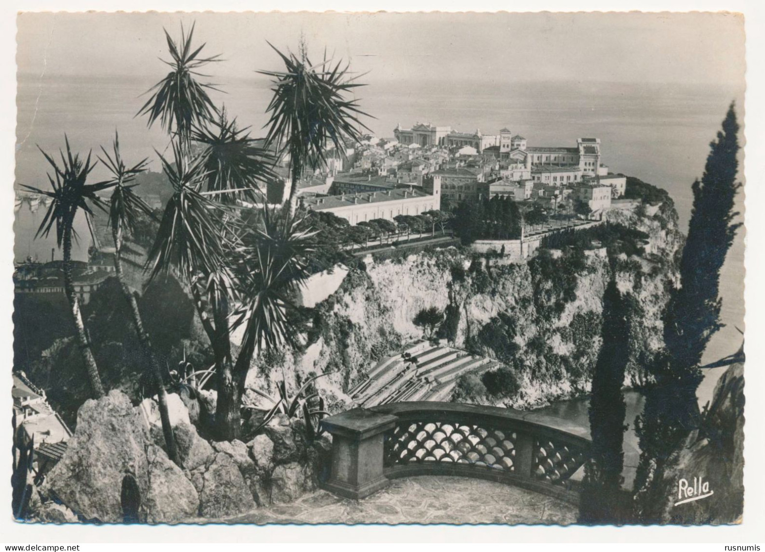 MONACO JARDIN EXOTIQUE DE MONACO LA COTE D AZUR POST MARK 1939 - Jardin Exotique