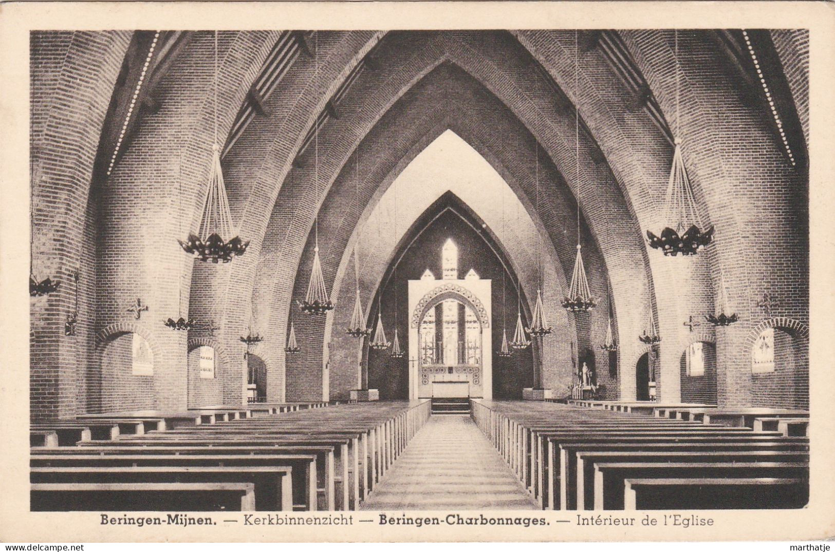 Beringen-Mijnen. - Kerkbinnenzicht - Beringen-Charbonnages - Intérieur De L'Eglise - Beringen